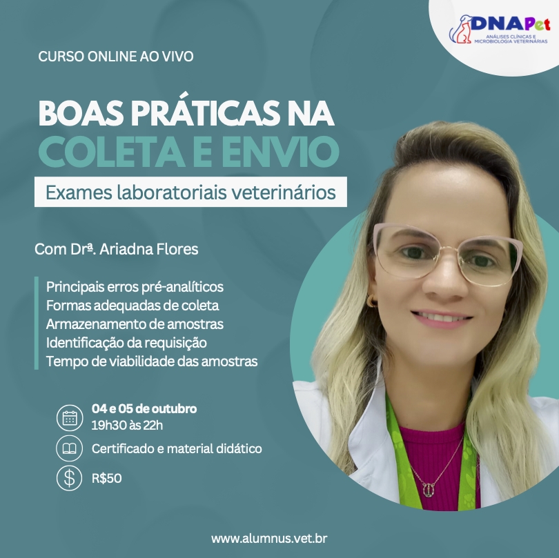 Boas práticas na coleta e envio de exames laboratoriais veterinários